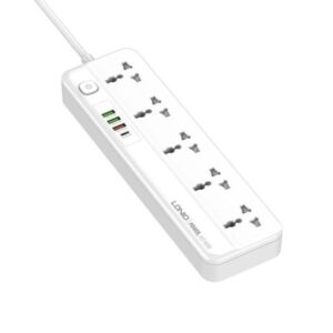 LDNIO SC5415 Power Strips 5 Way Outlet With USB Ports Universal Extension Power Socket